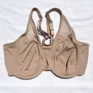 Wacoal Body By Wacoal Racerback Bra 34DD Beige 65124 Front Close
